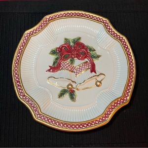Fitz and Floyd Christmas plate